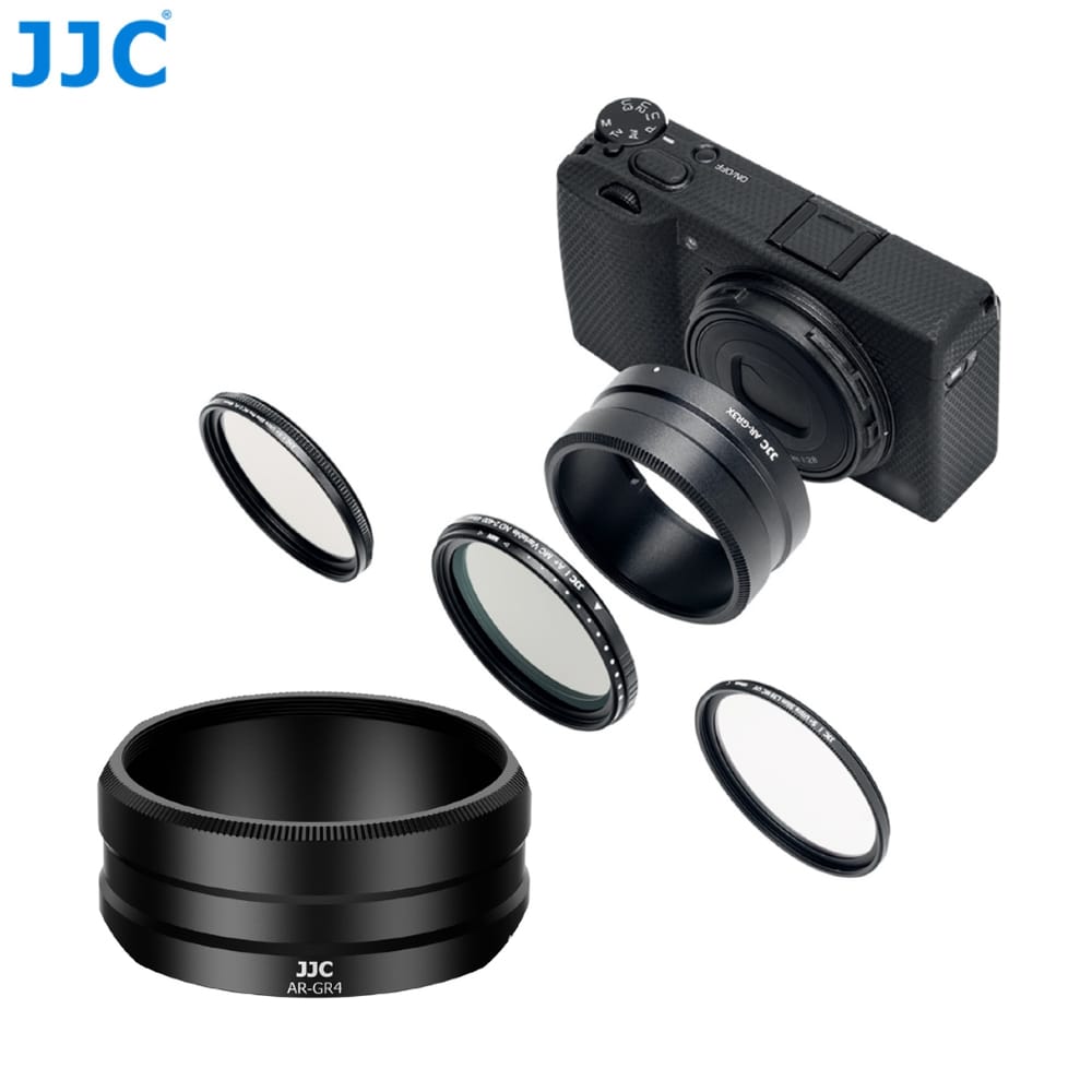 JJC 鏡頭轉接環 適用理光 Ricoh GR3/GR3X/GR4 可安裝49mm濾鏡 鋁合金製作而成 台灣現貨
