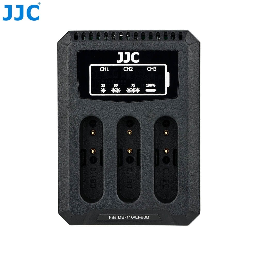 JJC 相機電池充電器 理光 GR3 GR3X DB110 DB-110 OLYMPUS LI-90B Type C