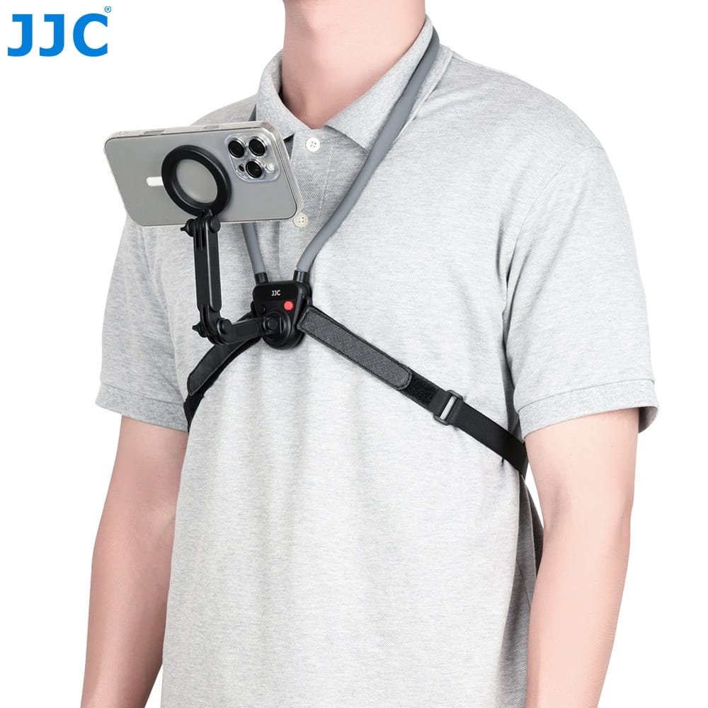 JJC 磁吸手機＆運動相機掛脖支架 第一視角拍攝 第一視角 第一人稱 單車 機車 摩托車 攝影 行車紀錄支架 公司貨