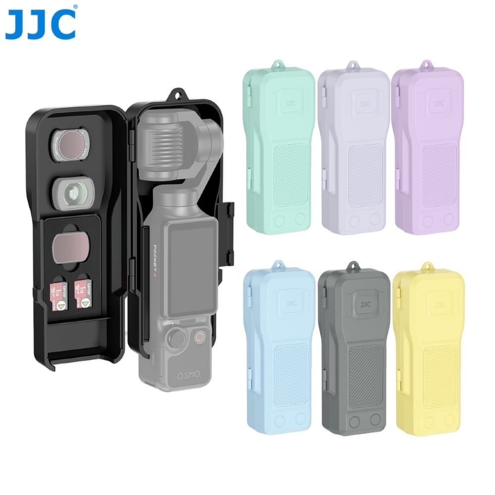 JJC Pocket 4 保護殼 DJI Osmo Pocket 3 Pocket 4 防摔殼 濾鏡收納 記憶卡收納